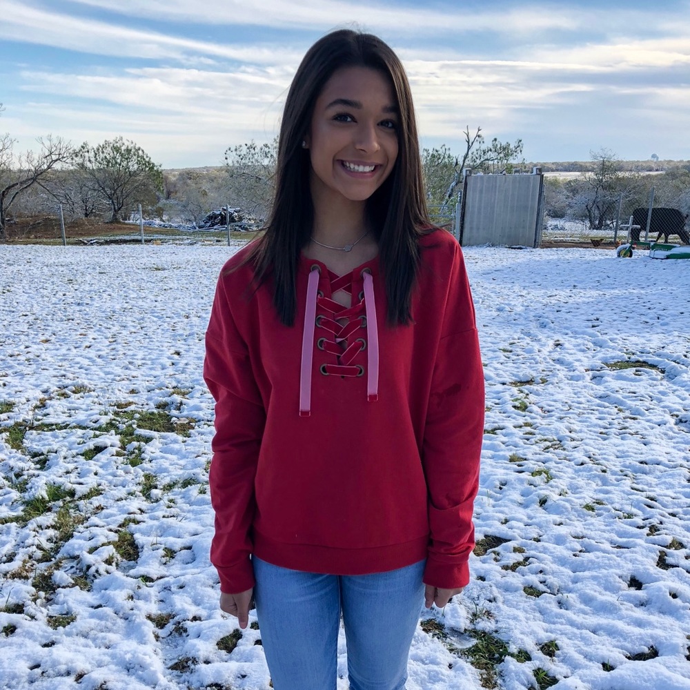 Red sweater
